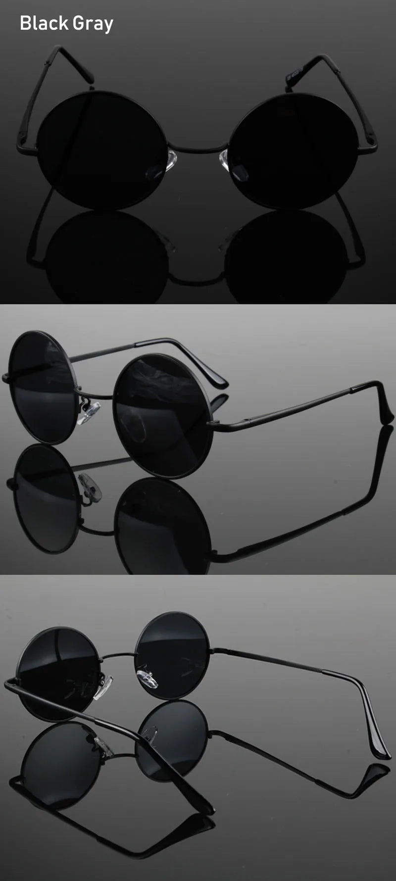 Vintage Polarized Round Sunglasses