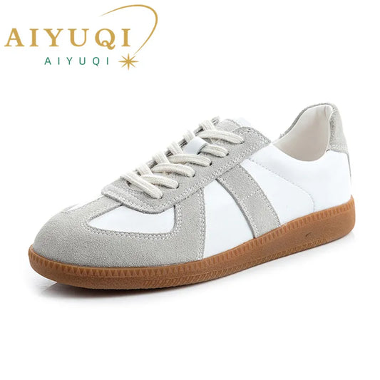 Genuine Leather Casual Sneakers