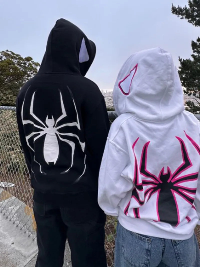 Y2K Spider Hooded Jacket