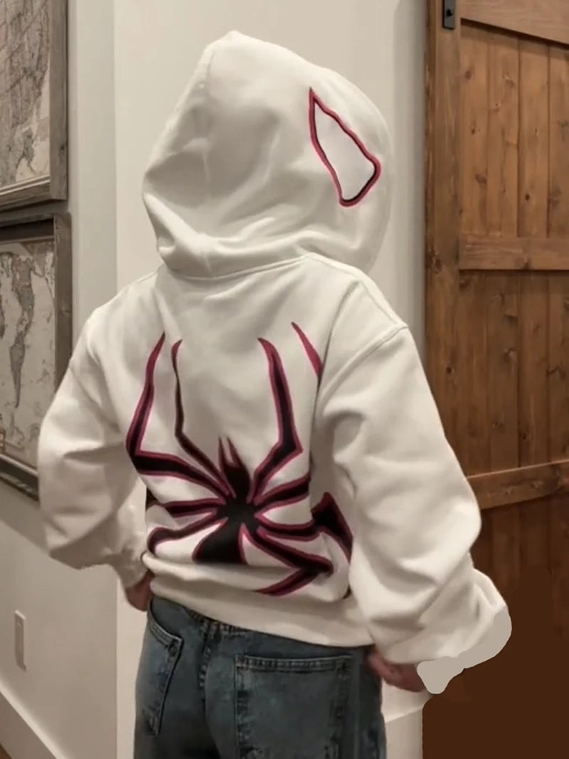 Y2K Spider Hooded Jacket