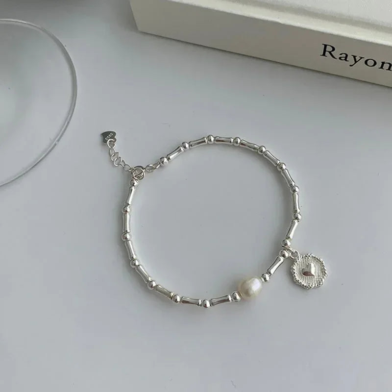 Sterling Silver Pearl Bracelet