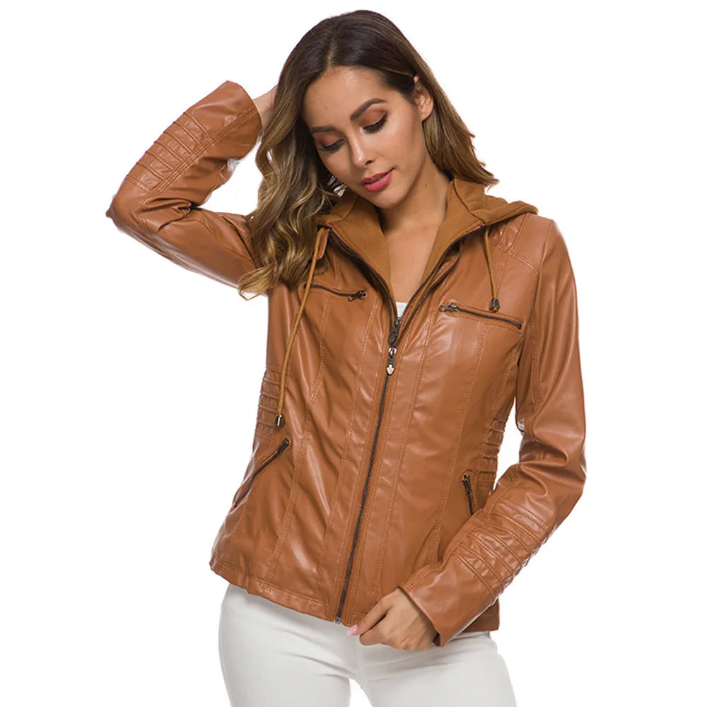 Waterproof Faux Leather Jacket