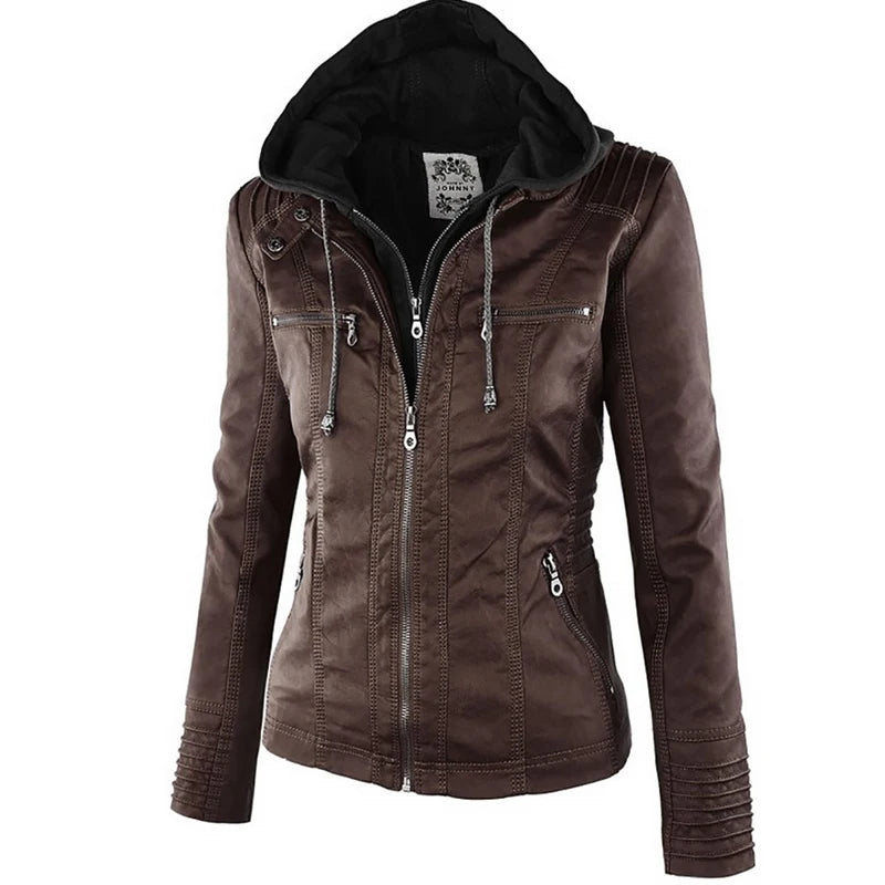 Waterproof Faux Leather Jacket