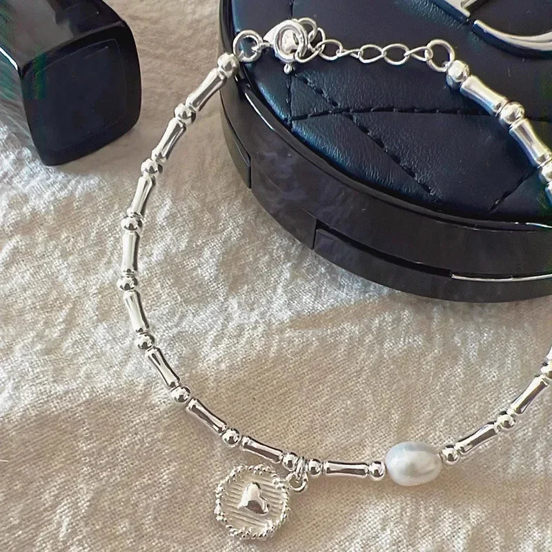 Sterling Silver Pearl Bracelet