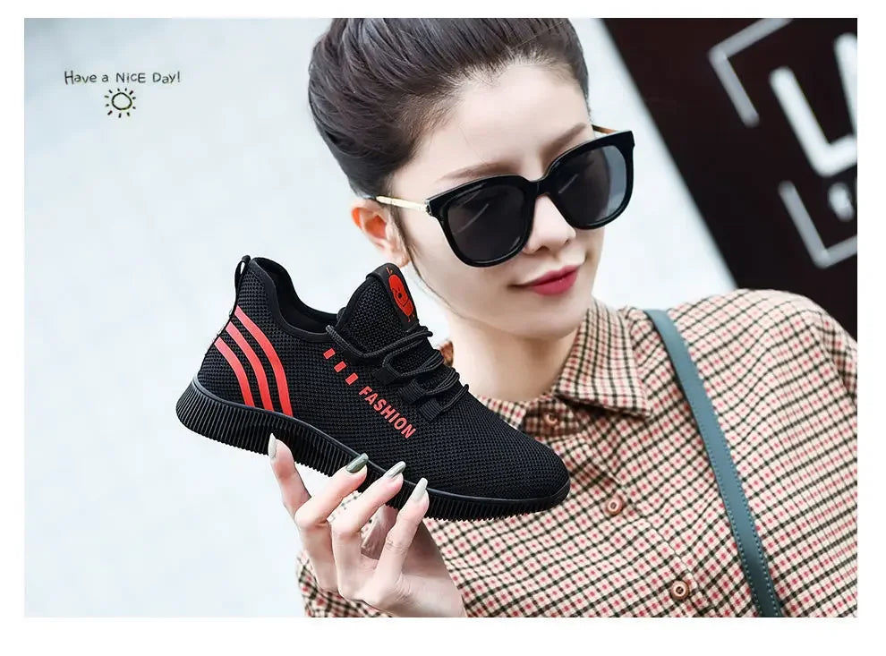 Trendy Woven Running Shoes