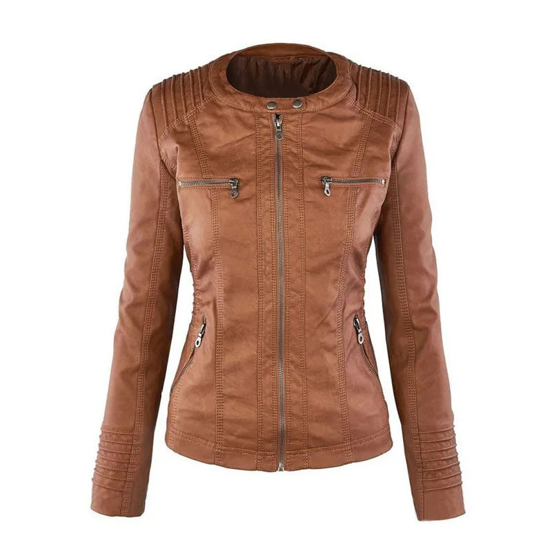 Waterproof Faux Leather Jacket