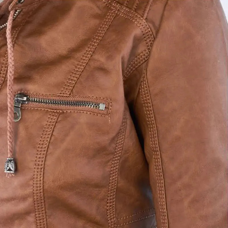 Waterproof Faux Leather Jacket