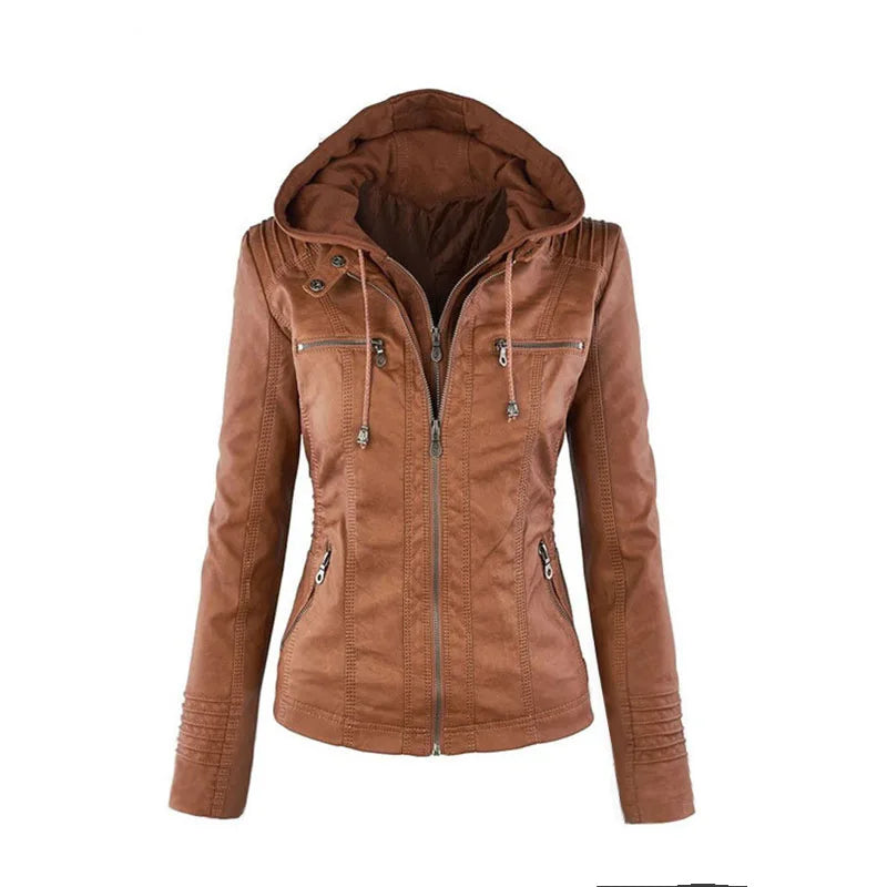 Waterproof Faux Leather Jacket