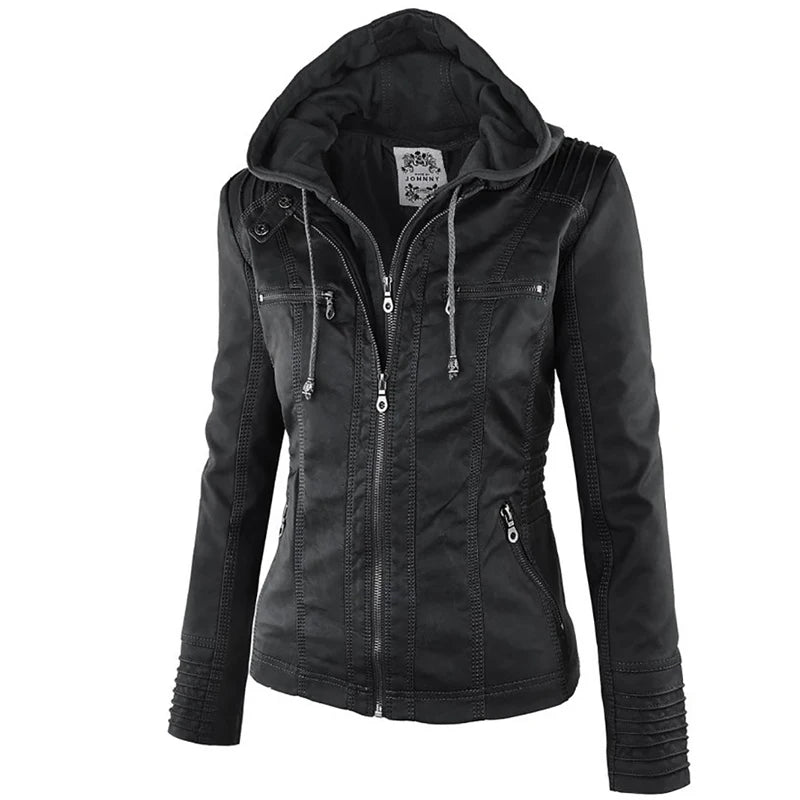 Waterproof Faux Leather Jacket