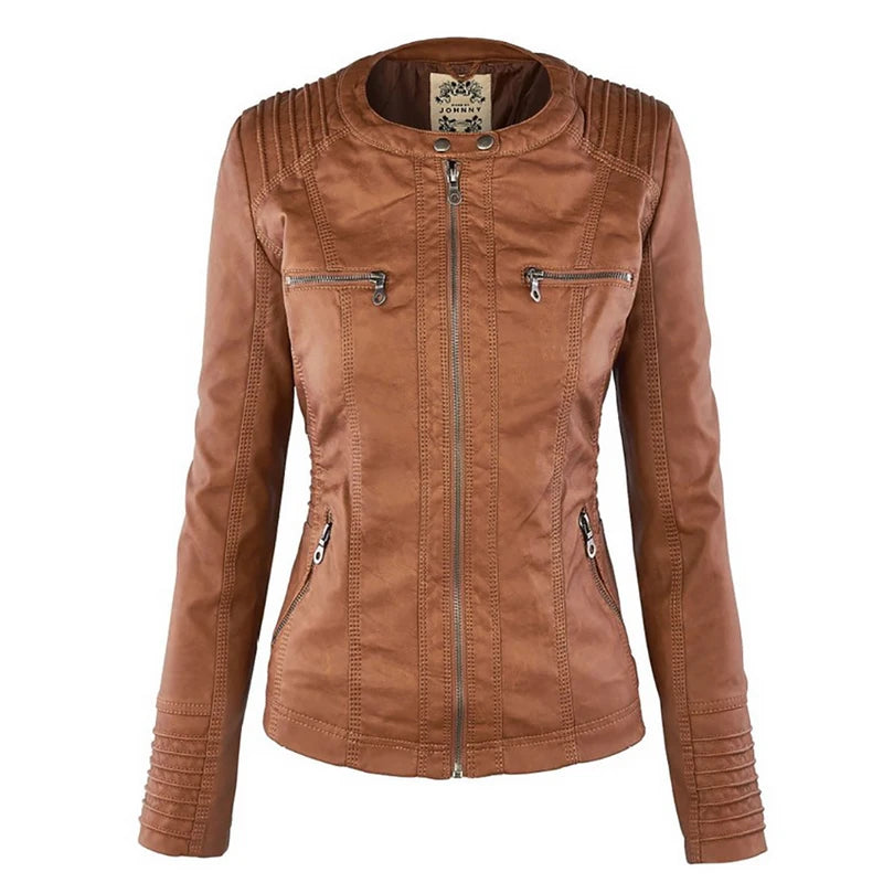 Waterproof Faux Leather Jacket