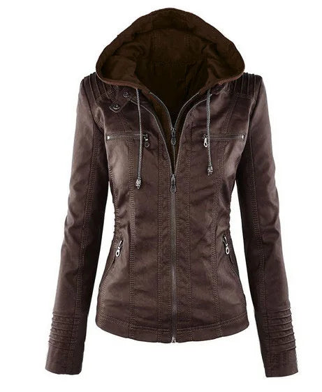 Waterproof Faux Leather Jacket