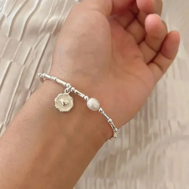 Sterling Silver Pearl Bracelet