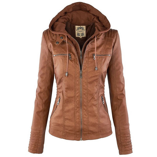 Waterproof Faux Leather Jacket