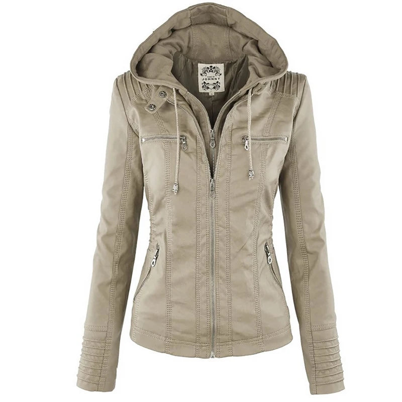 Waterproof Faux Leather Jacket