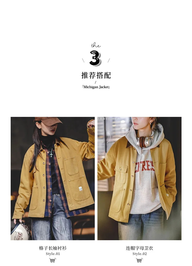 Retro Cotton Canvas Jacket