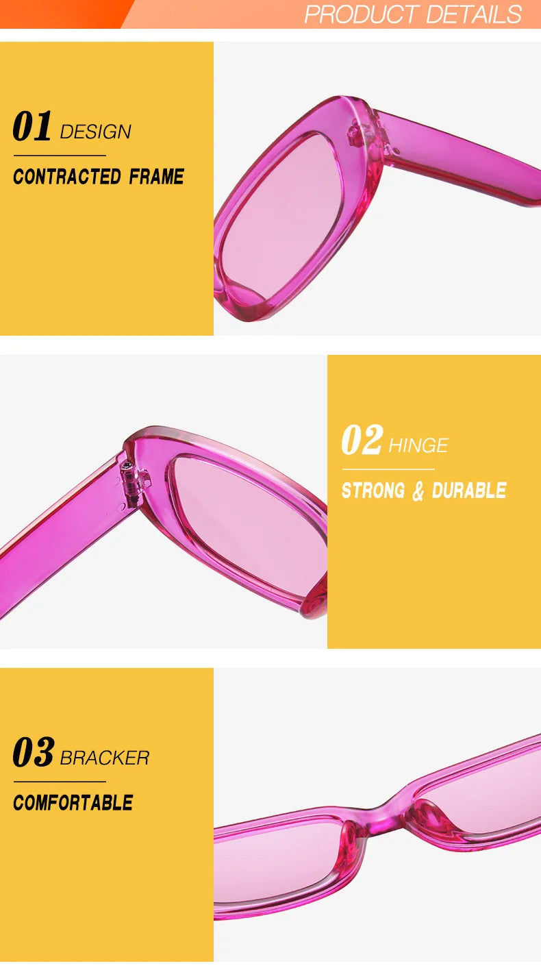 Retro Square UV Sunglasses