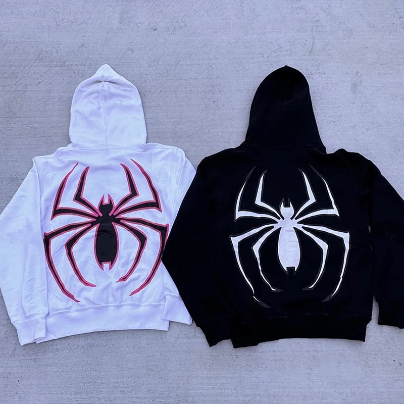 Y2K Spider Hooded Jacket