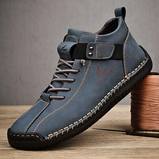 Handmade Leather Outdoor Sneakers