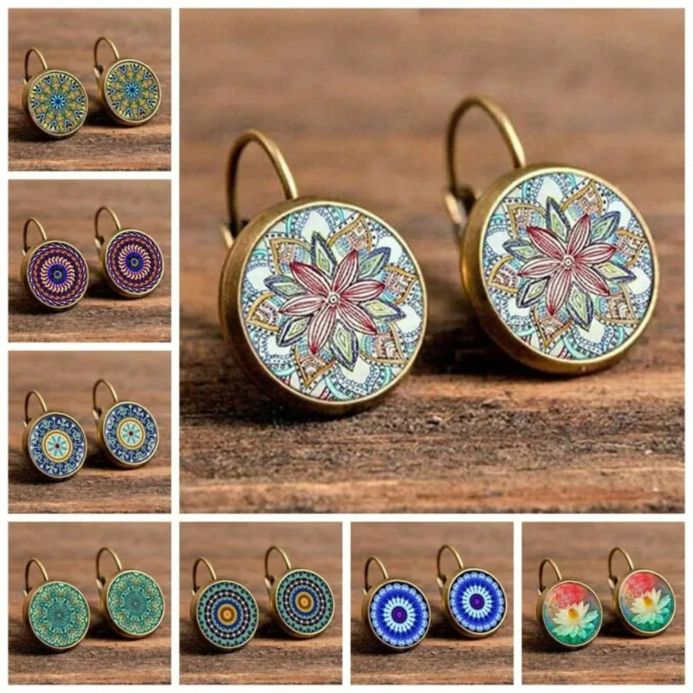 Boho Flower Drop Earrings - RASNA - RASNA