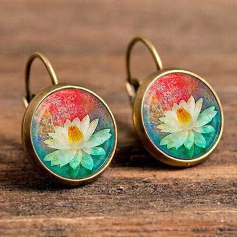 Boho Flower Drop Earrings - RASNA - RASNA