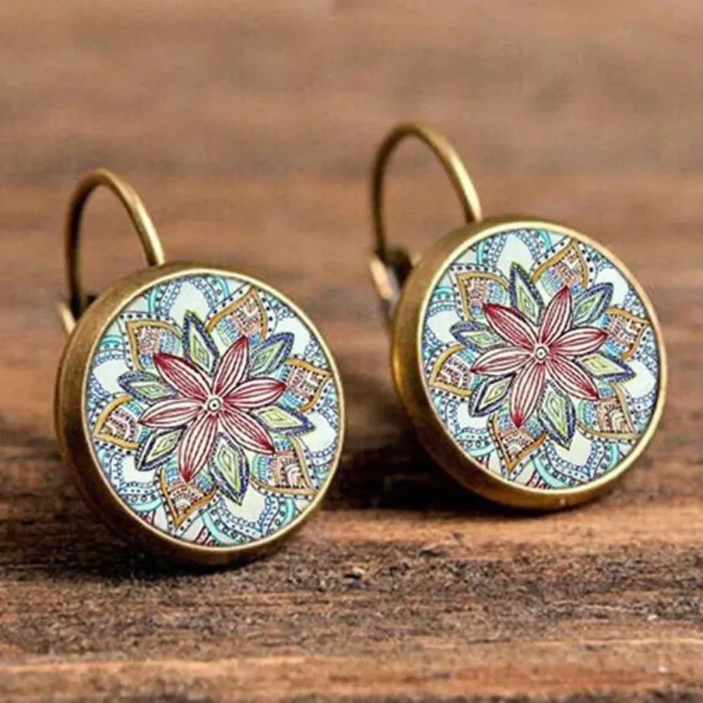 Boho Flower Drop Earrings - RASNA - RASNA