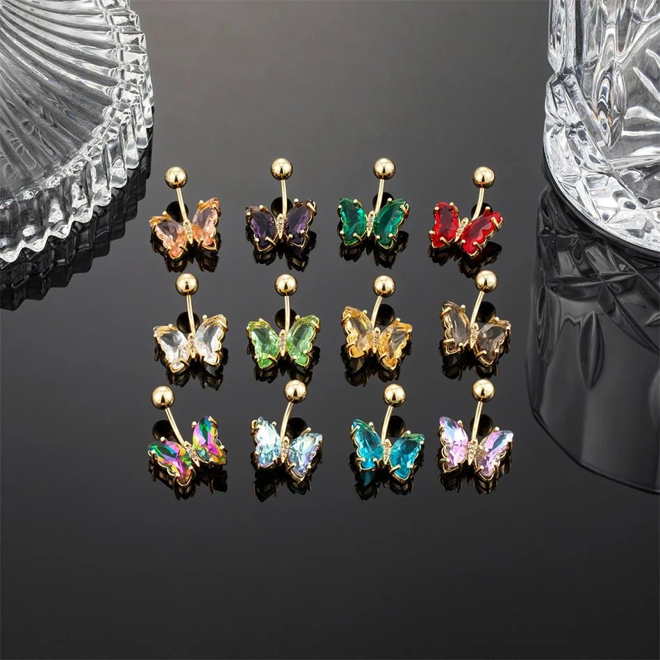 Colorful Crystal Butterfly Jewelry - RASNA - RASNA