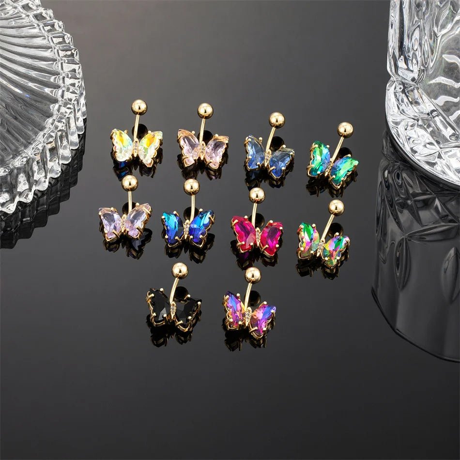 Colorful Crystal Butterfly Jewelry - RASNA - RASNA