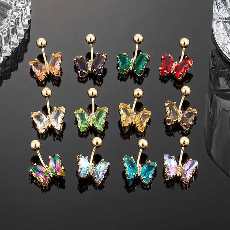 Colorful Crystal Butterfly Jewelry - RASNA - RASNA